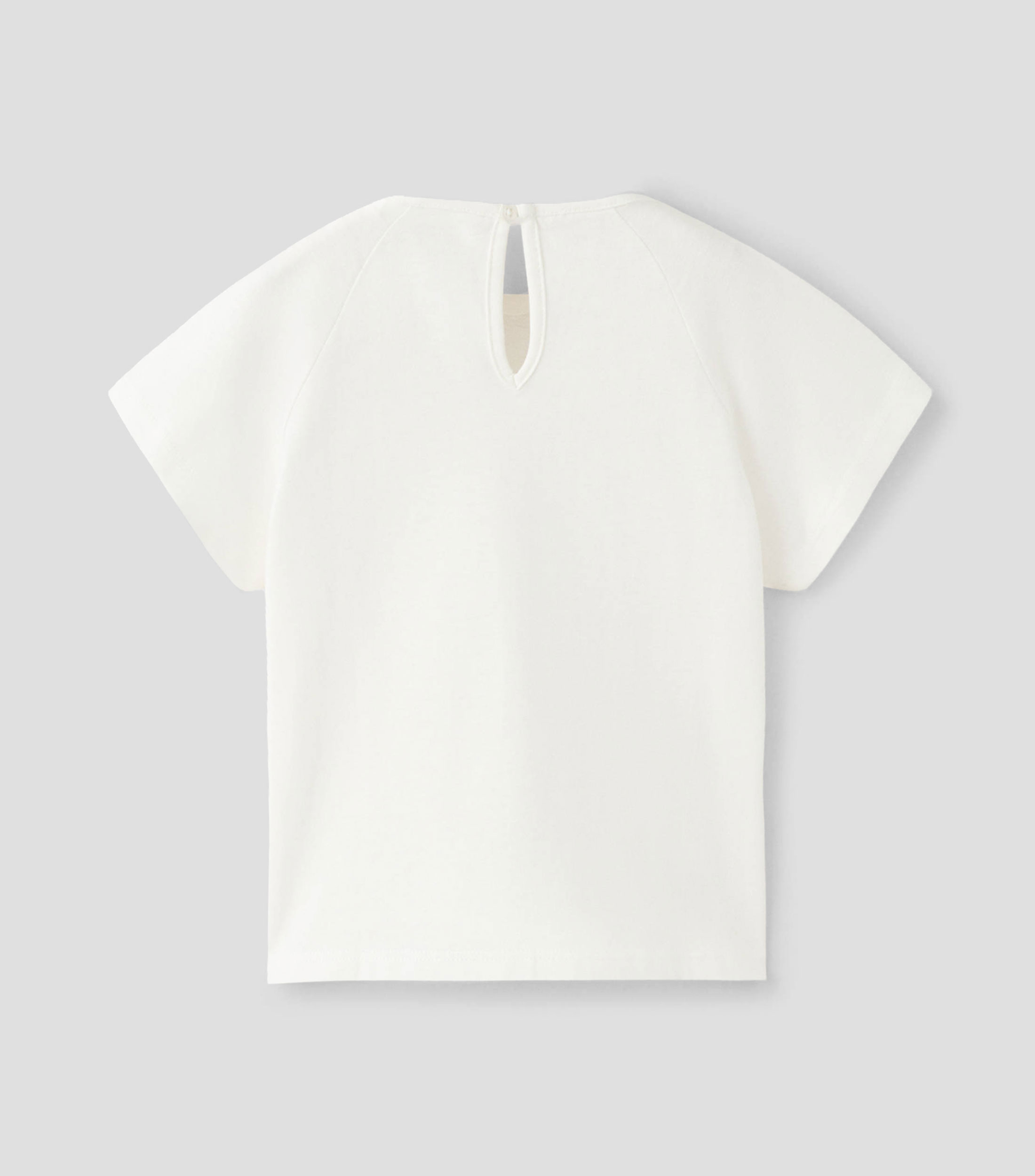 Playera cuello redondo manga corta lisa Niña